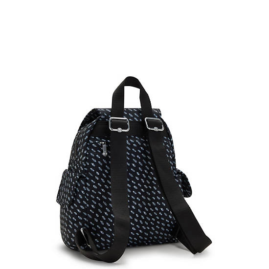 Kipling City Pack Mini Printed Backpack Ryggsäck Svarta | SE 1194MQ